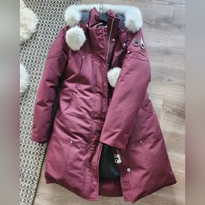 Moose knuckle stirling parka fur